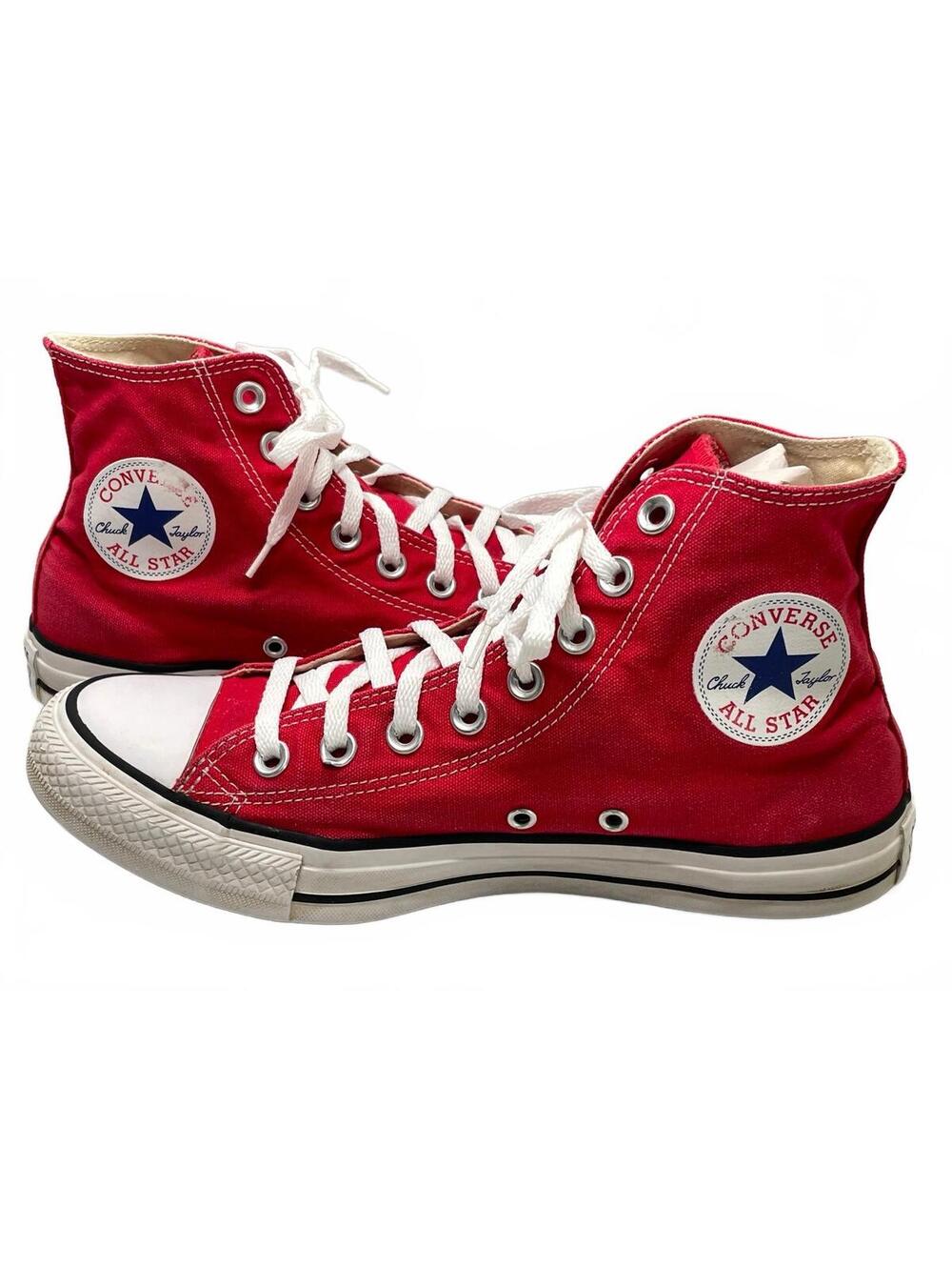 Converse Chuck Taylor All Star High Top Sneakers Red Unisex Size 7 Men / 9 Women - Picture 8 of 11